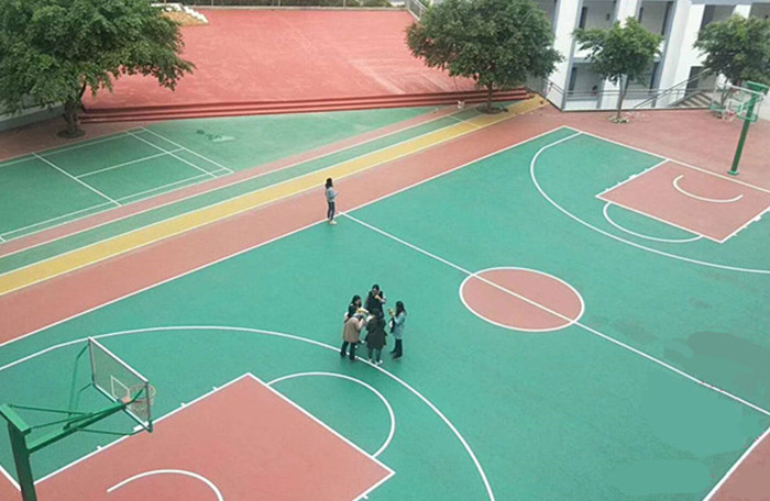 荆州室外硅pu篮球场